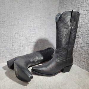 Tecovas Black Heeled Boots
